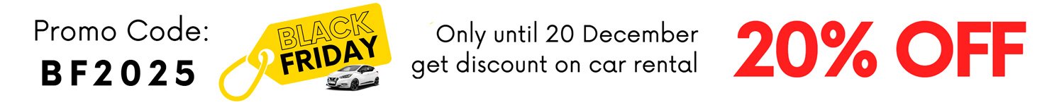 Black Friday 2025: Get 20% OFF Your Car Rental in Madeira!