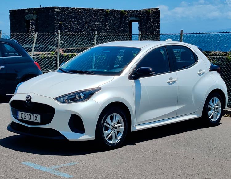 Mazda-2 1.5 hybrid 2026 (white) - Rent a car in Madeira