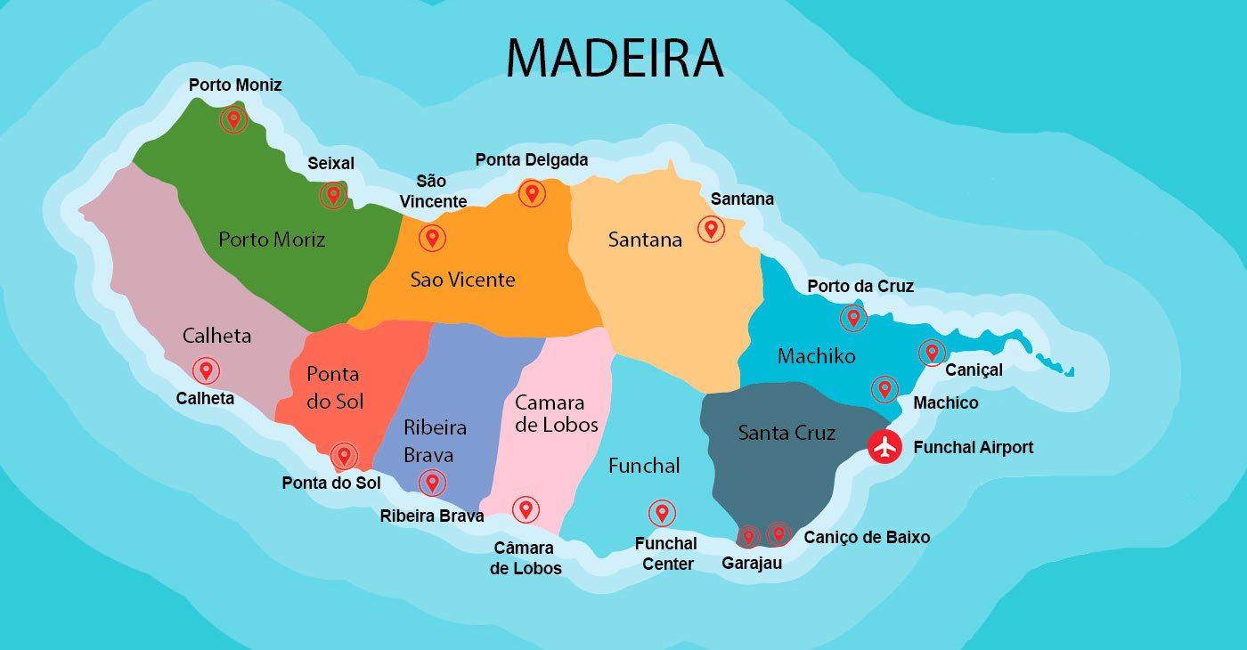 Best Car for Madeira's Roads: A Practical Guide 1 Madeira map